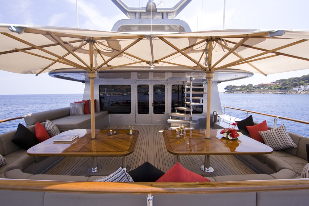 Sitting: Yacht SILVER DREAM's Sun Deck Captured