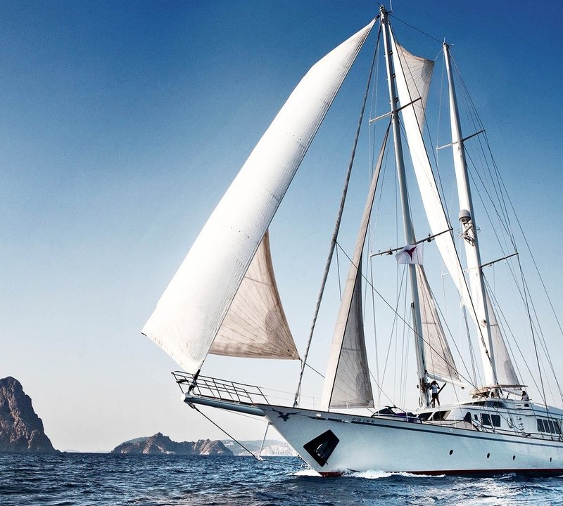 Cruising On Board Yacht AIGLON