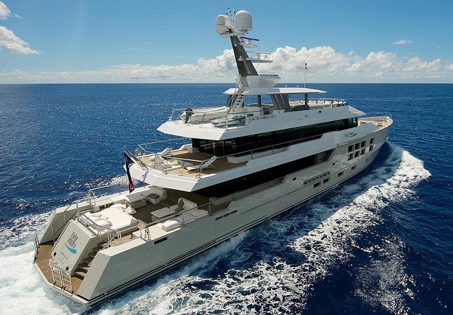 Aft: Yacht BIG FISH's Cruising Pictured