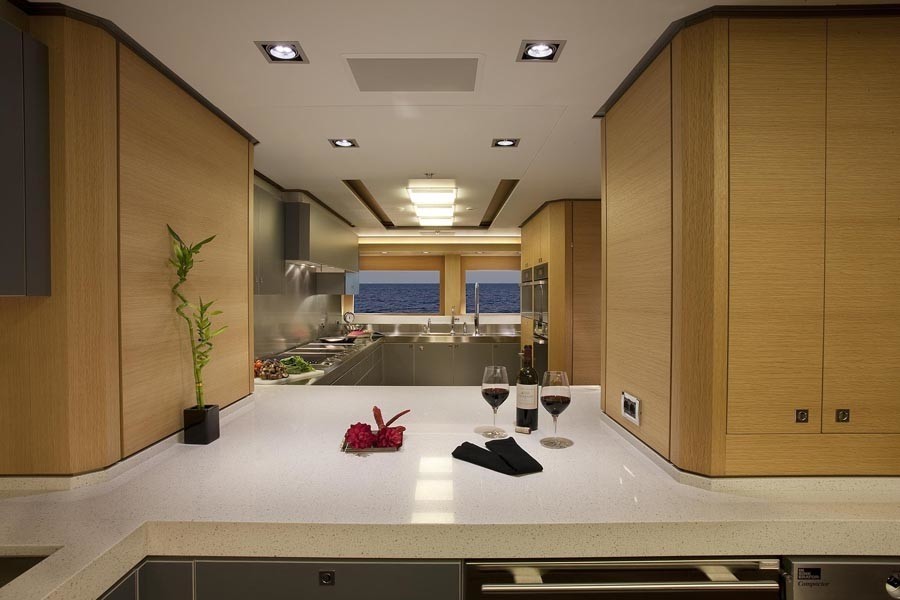 Close Up: Yacht BIG FISH's Ship's Galley Captured