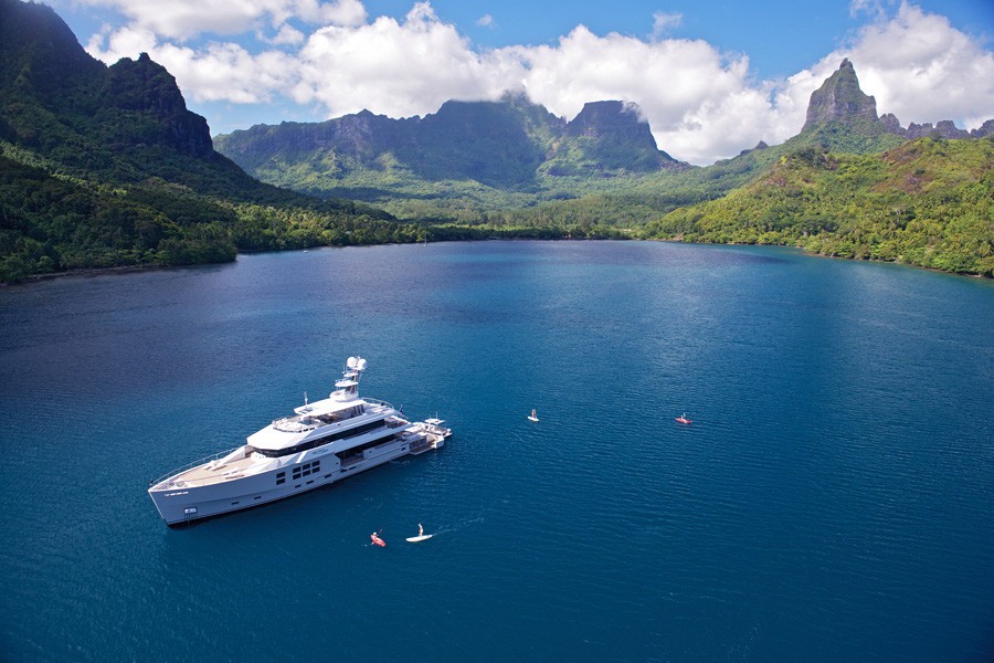 From Above On Board Yacht BIG FISH