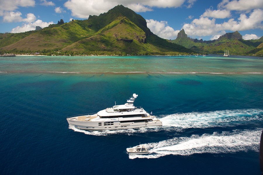 Cruising Including Ship's Tender On Board Yacht BIG FISH