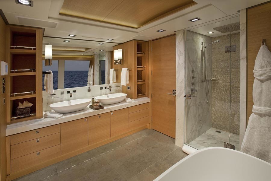 Main Master Bath On Board Yacht BIG FISH