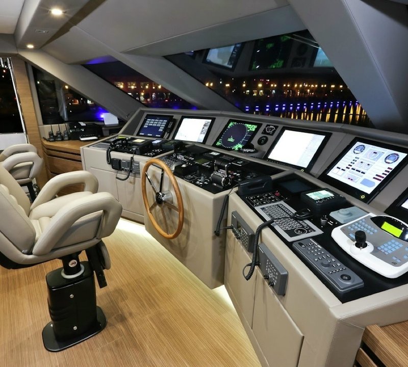 Bridgedeck Aboard Yacht IPANEMAS