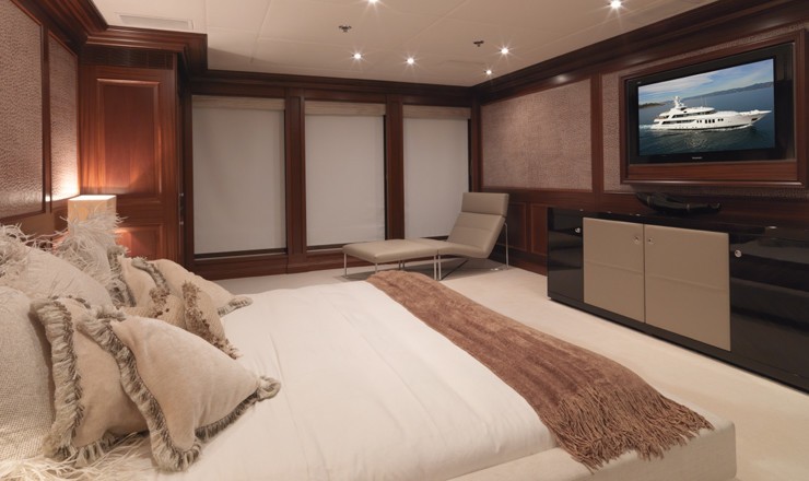 Screening: Yacht MY LITTLE VIOLET's Main Master Cabin Pictured
