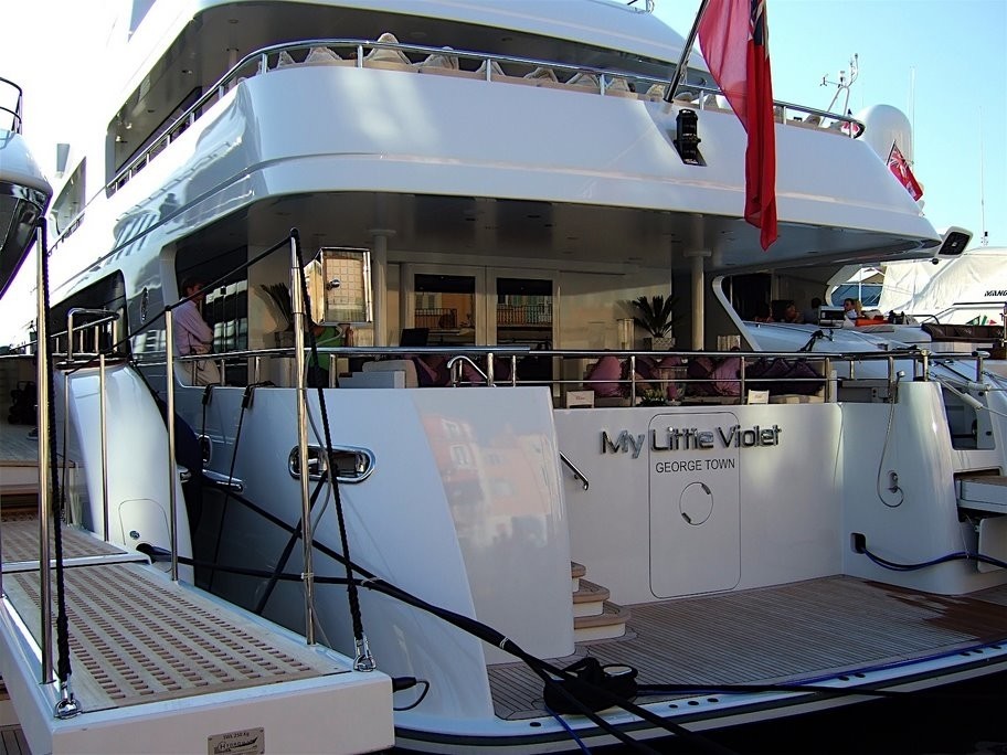 Aft With Passerella Aboard Yacht MY LITTLE VIOLET