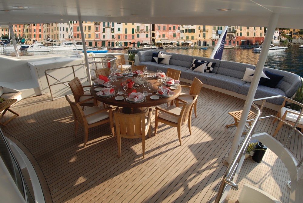 Aft Eating/dining Aboard Yacht YOU &AMP;AMP; ME