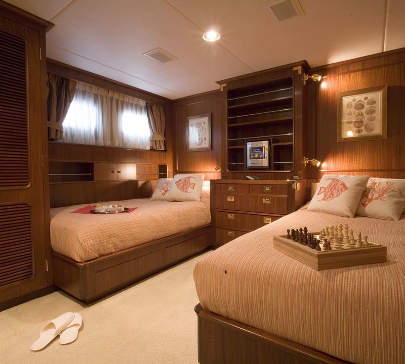 Twin Bed Cabin On Board Yacht CONSTANCE