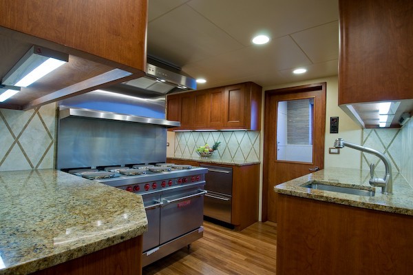 Ship's Galley Aboard Yacht SEA FALCON II