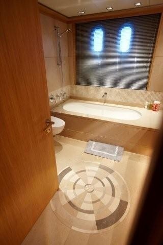 Main Master Bathroom On Board Yacht ALKHOR
