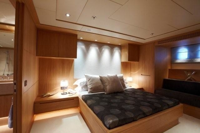 King Size Main Master Cabin Aboard Yacht ALKHOR