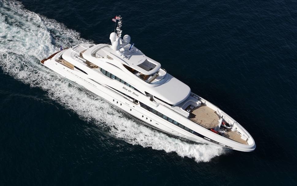 From Above On Board Yacht INCEPTION