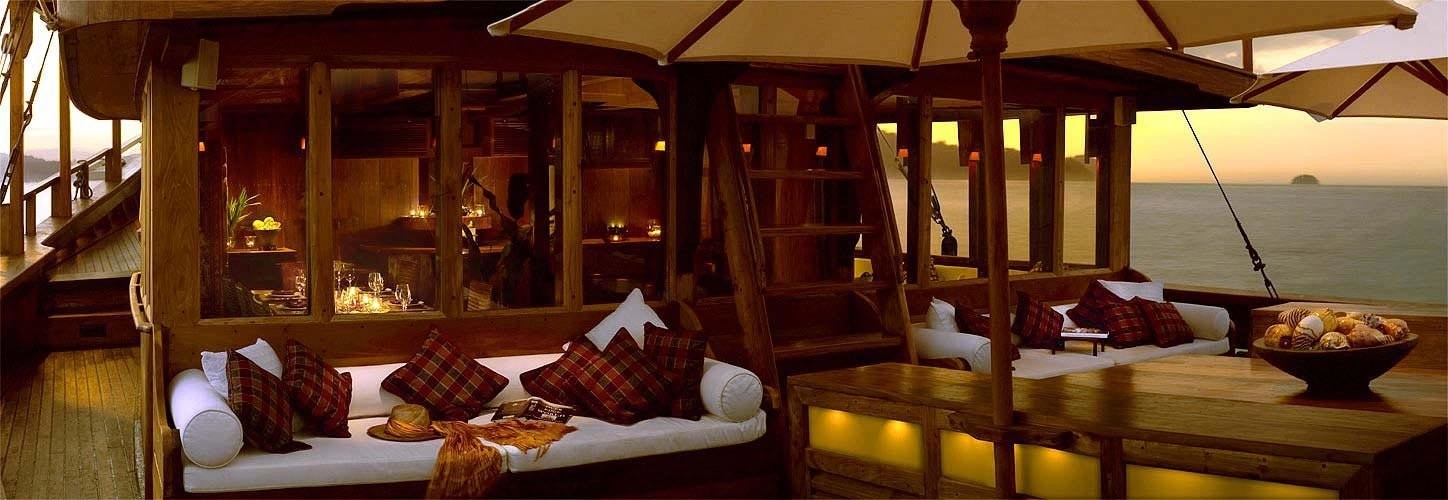 Deck Sitting Aboard Yacht SILOLONA