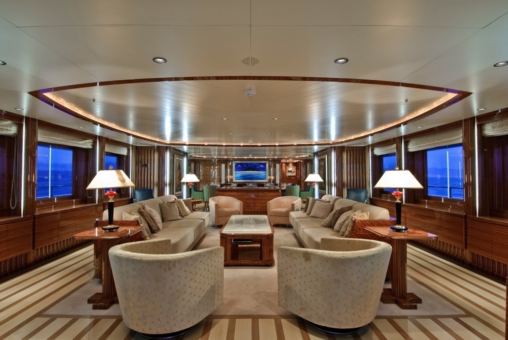 Profile: Yacht O'NEIRO's Premier Saloon Pictured