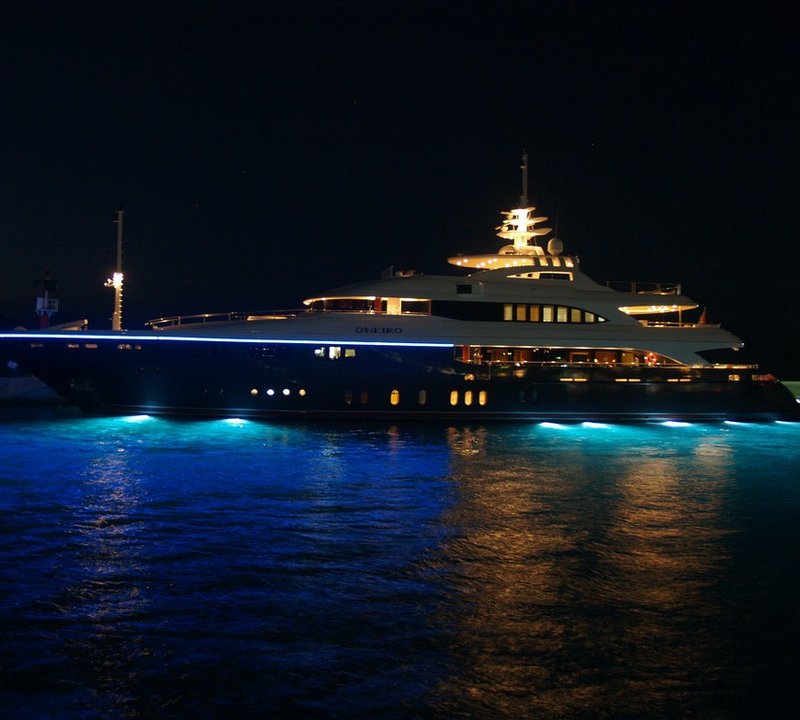 Under Water Lighting Aboard Yacht O'NEIRO