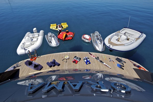 Swimming Landing On Yacht MIA RAMA