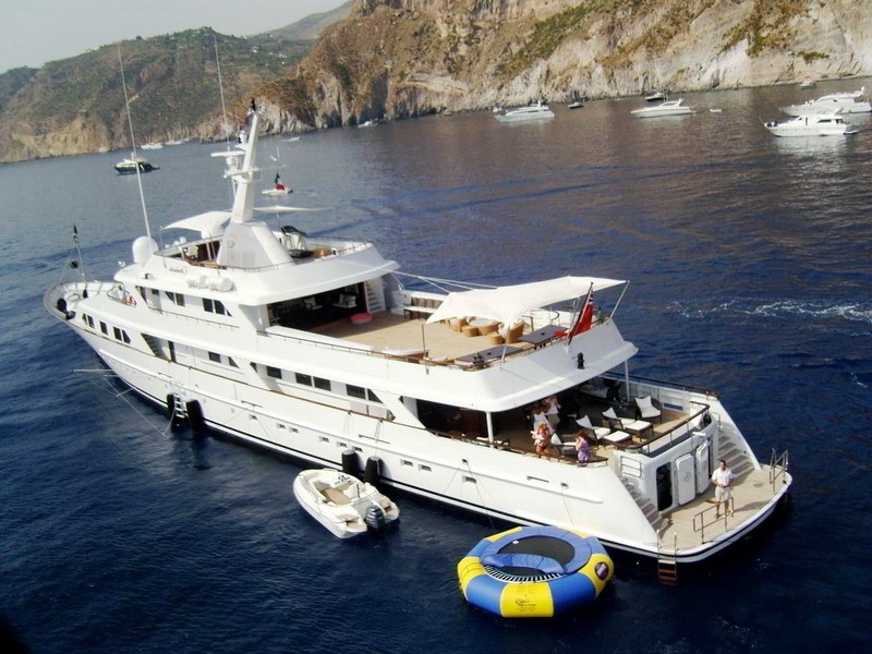 Aft Aspect Aboard Yacht MIRAGE