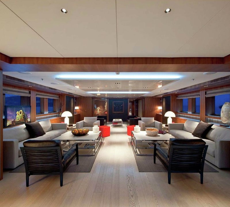 Premier Deck Saloon On Board Yacht SYNA