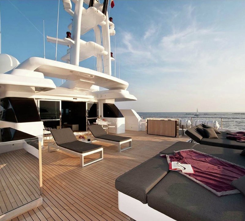 Lounging: Yacht SYNA's Sun Deck Captured
