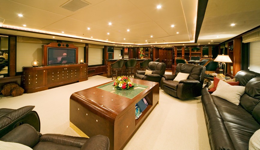 Screening: Yacht NOBLE HOUSE's Top Saloon Photograph