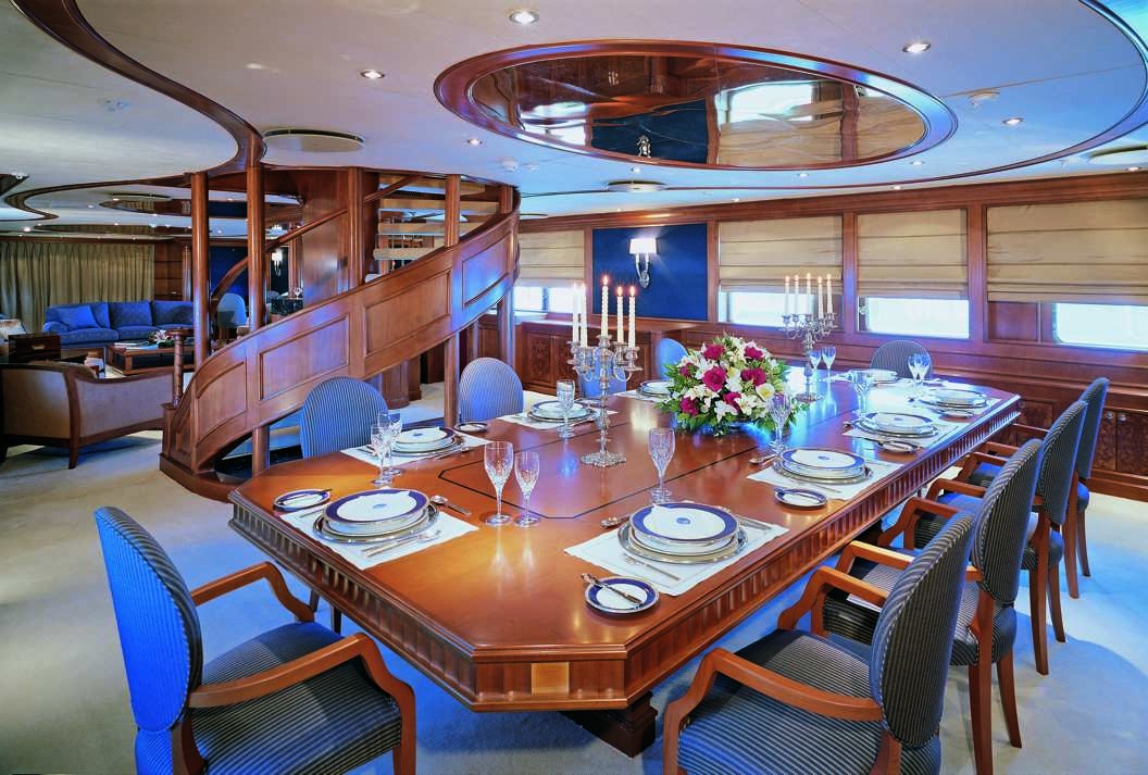 Eating/dining Saloon Aboard Yacht INSIGNIA
