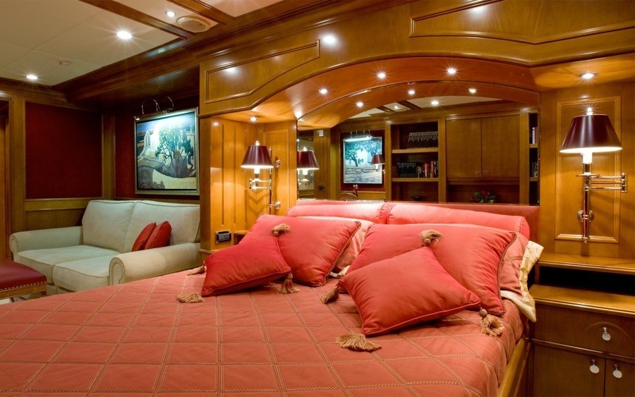 Red Cabin Aboard Yacht INSIGNIA