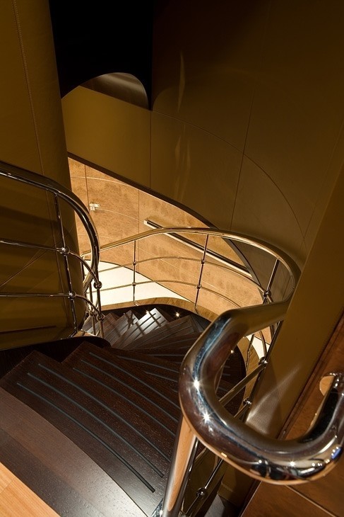 Top Stairway On Yacht SELENE