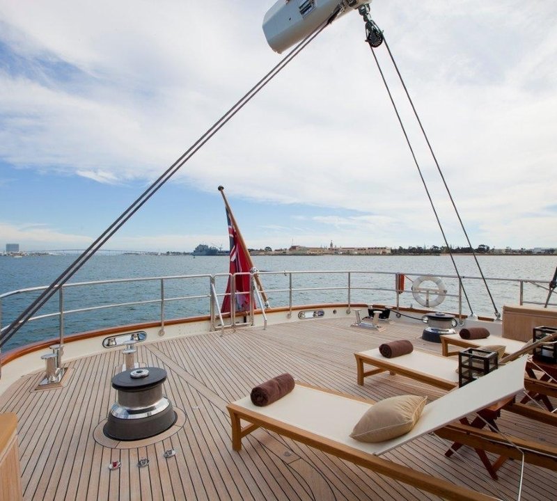 Deck Lounging On Board Yacht ZENJI
