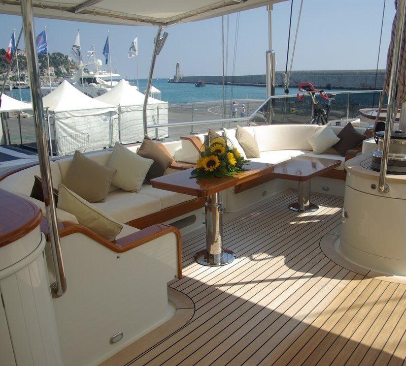 Fly-bridge Sitting On Board Yacht ZENJI