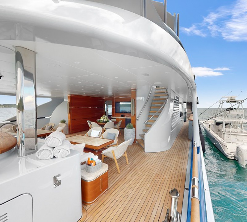 57- Entertaining Area Starboard Side View