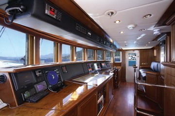 Bridgedeck Aboard Yacht MONTIGNE