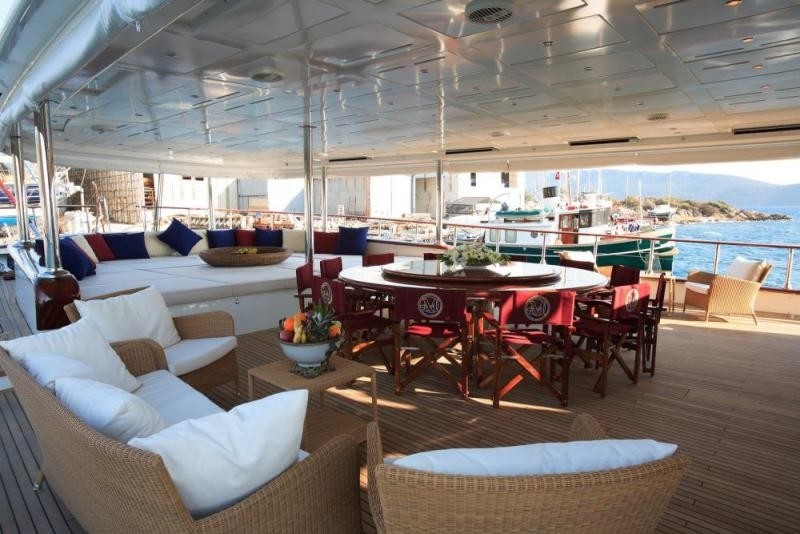 Aft Deck On Yacht MONTIGNE