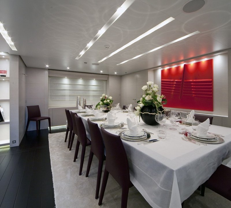 Eating/dining Saloon On Board Yacht BARAKA
