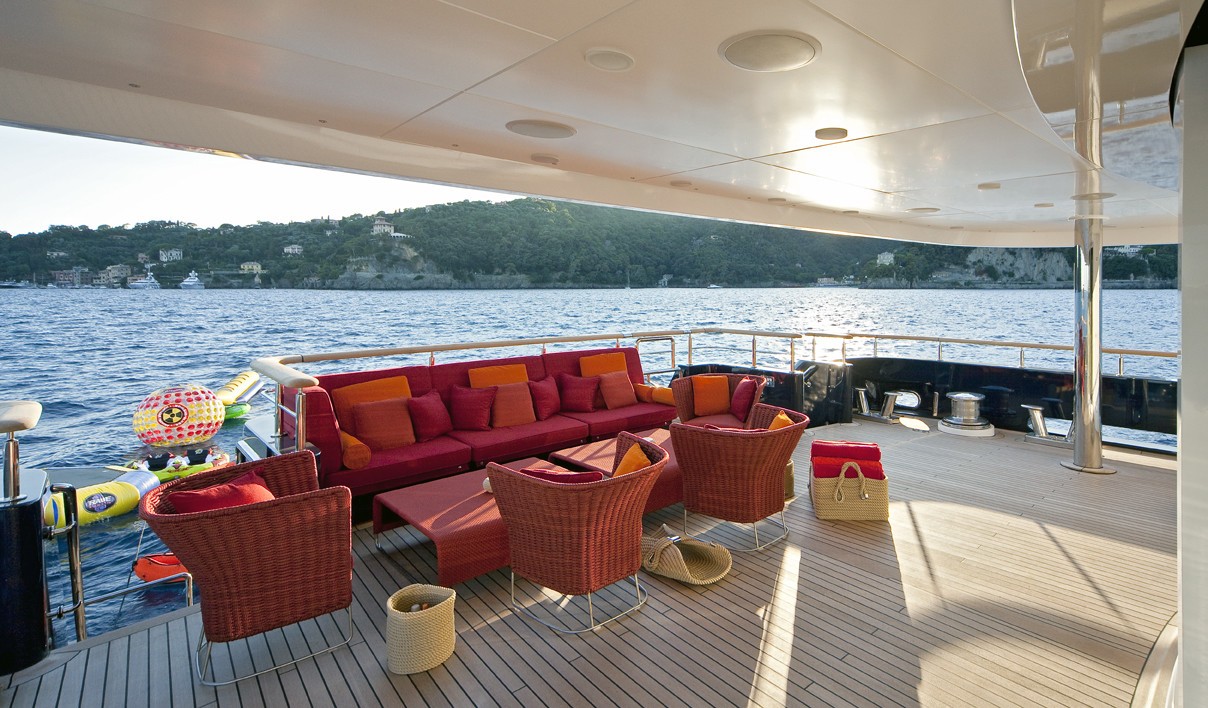 Premier Aft Deck On Yacht BARAKA