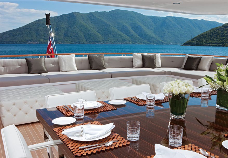 Sky-lounge Aft Deck On Board Yacht CARPE DIEM