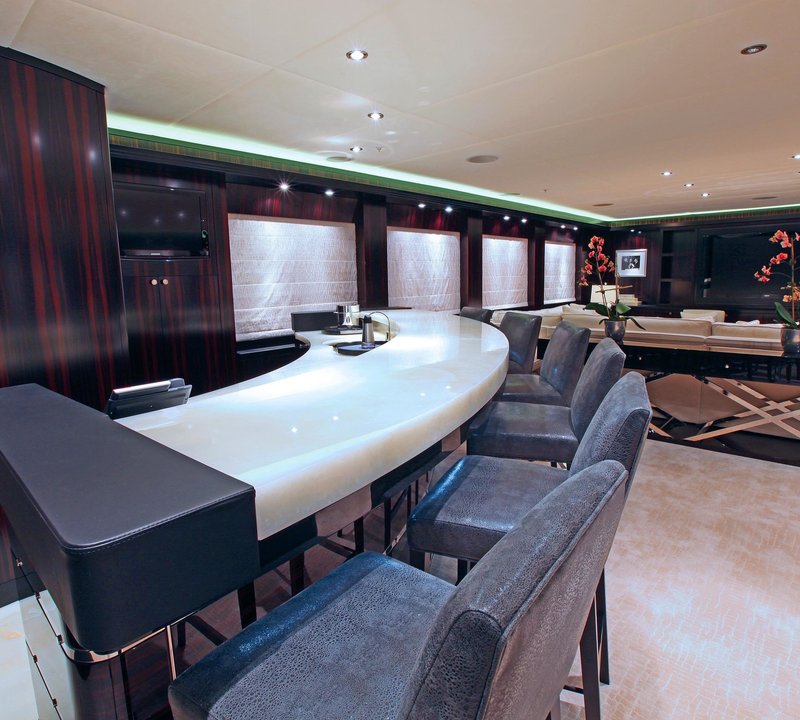 Detail: Yacht CARPE DIEM's Drinks Bar Photograph