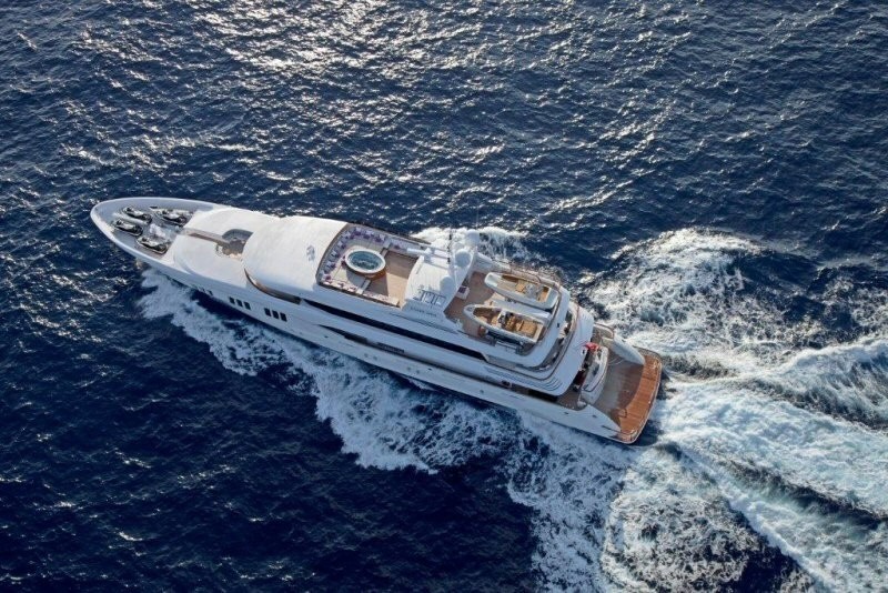 From Above: Yacht CARPE DIEM's Cruising Pictured