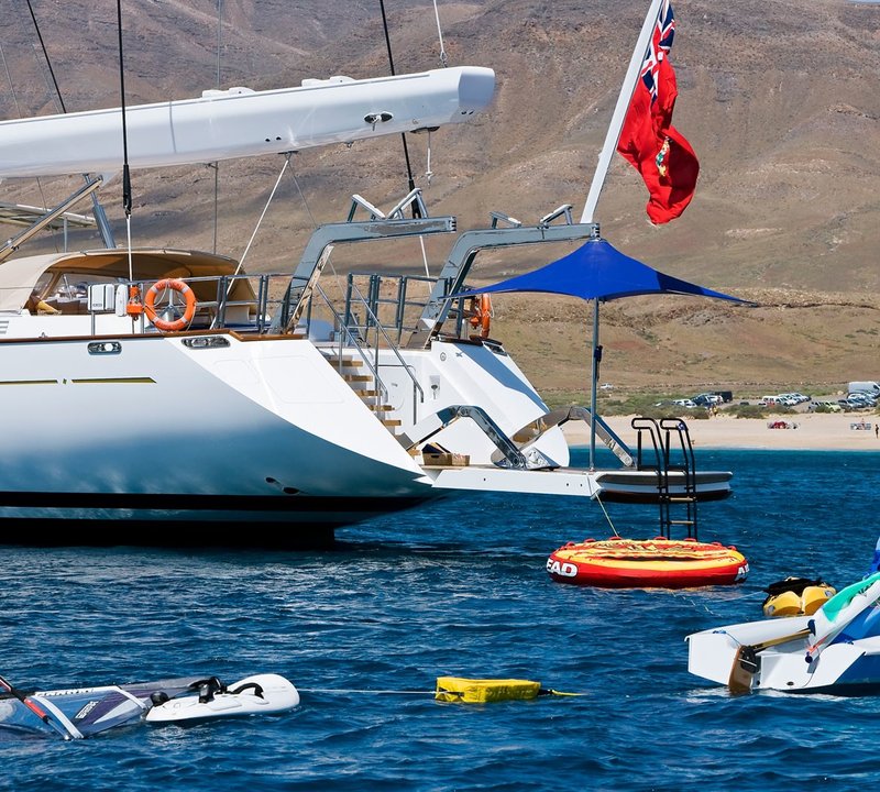 Water Toys Aboard Yacht ETHEREAL