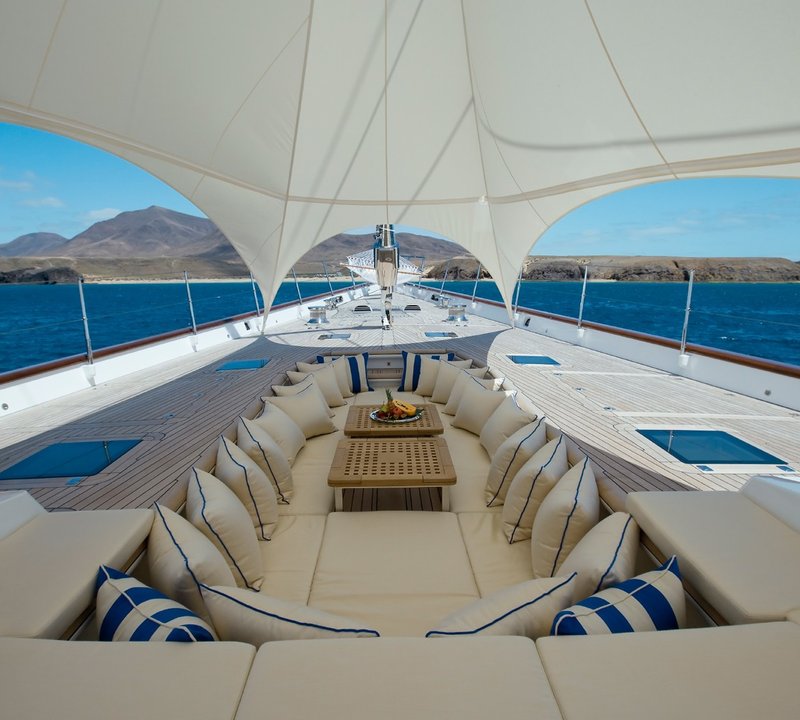 Deck Lounge Under Bedouin Tent On Yacht ETHEREAL