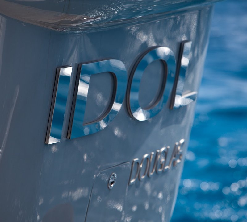 Name Plate: Yacht IDOL's Close Up Captured