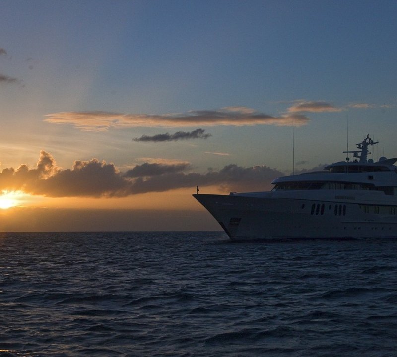 Overview: Yacht BLUE MOON's Sunset Dusk Captured