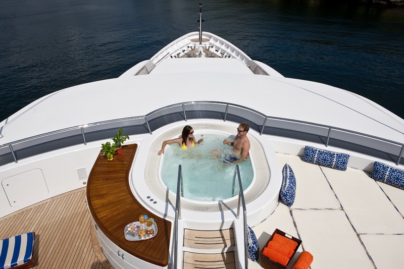 Jacuzzi Pool On Board Yacht BLUE MOON