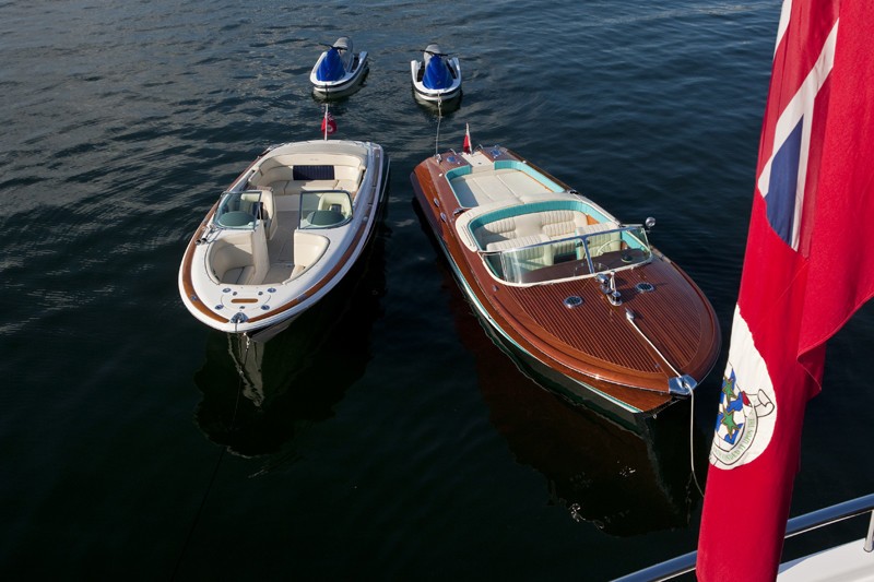 Ship's Tenders On Board Yacht BLUE MOON