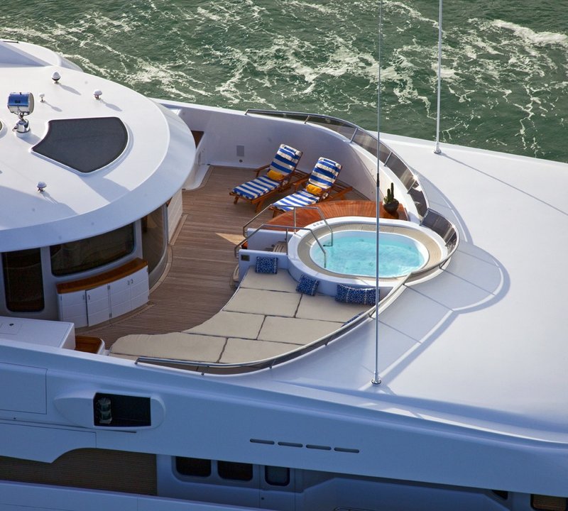 From Above: Yacht BLUE MOON's Jacuzzi Pool Image