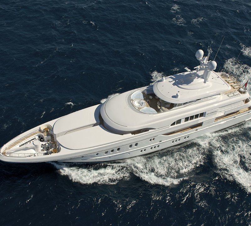 From Above: Yacht HUNTRESS's Cruising Captured