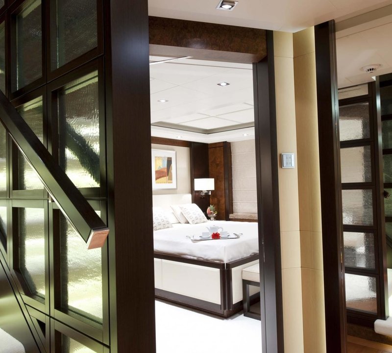 Guest's Lobby Aboard Yacht HUNTRESS