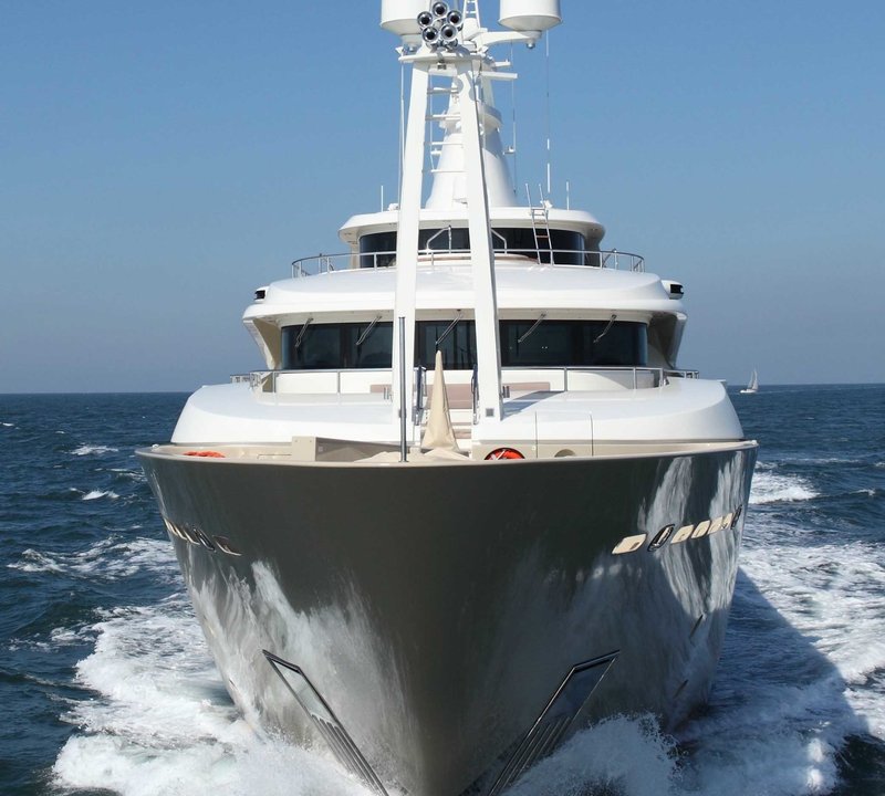 Ship's Bow On Board Yacht LIGHT HOLIC