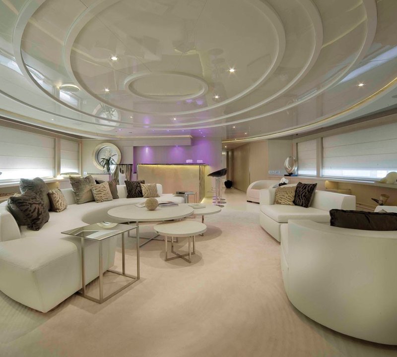 Top Deck Lounging Aboard Yacht LIGHT HOLIC
