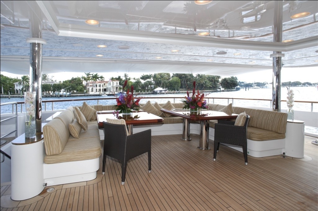 Aft Deck On Board Yacht DIAMONDS ARE FOREVER