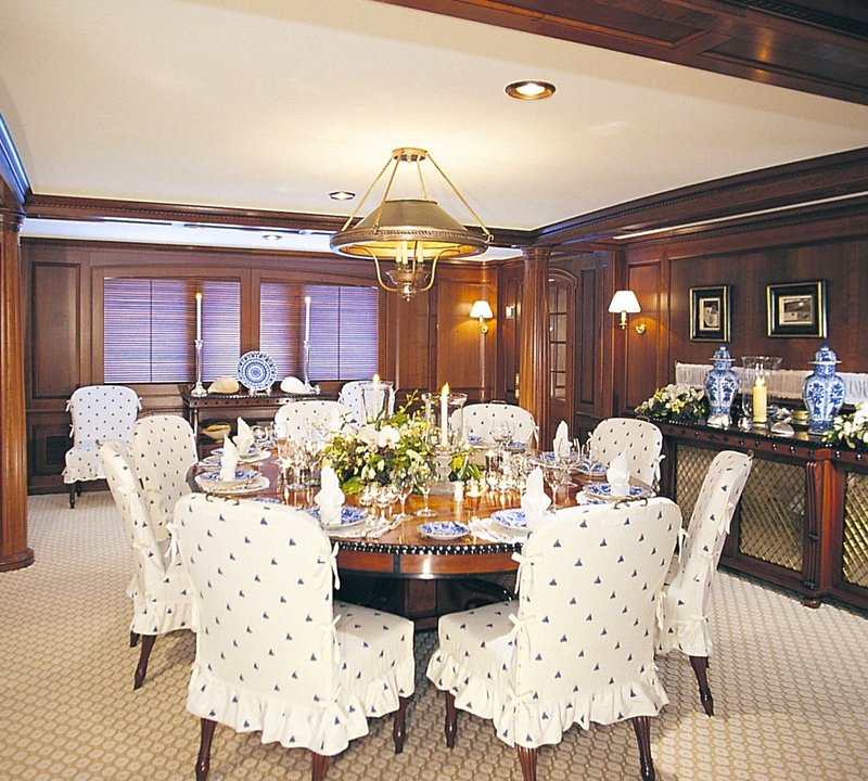 Formal Eating/dining On Board Yacht VIRGINIAN